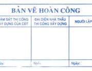 Khắc dấu bản vẽ hoàn công nhanh nhất tại Long Xuyên