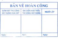 Khắc dấu bản vẽ hoàn công nhanh nhất tại Long Xuyên