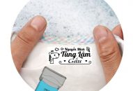 Khắc dấu đóng trên nền vải tại Long Xuyên